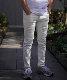 1PIU1UGUALE3 RELAX/ウノピゥ ウノ ウグァーレ トレ リラックス/５ポケットロゴダメージデニム