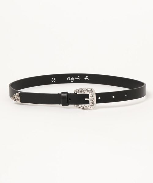 agnes b.(アニエスベー)の「AB66 E CEINTURE キッズ ベルト(ベルト・キッズ・ブラック・65)」の2枚目の写真