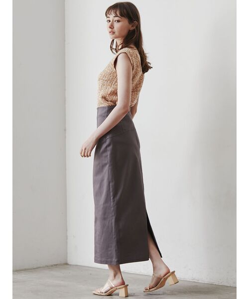 LAGUNAMOON（ラグナムーン）の「ツイードニットプルオーバー（ニット/セーター・レディース・ホワイト/イエロー/ベージュ・FREE）」の21枚目の写真