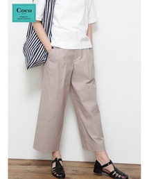human woman | ◆ドビーストレッチクロップドパンツ(その他パンツ)