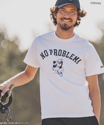 mt7816- NO PROBLEM Mickey / Print Tee Tシャツ