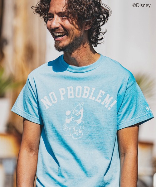 felkod(フィルコッド)の「mt7816- NO PROBLEM Mickey / Print Tee Tシャツ(Tシャツ/カットソー・メンズ・ホワイト/ブラック/アクア・S/M/L)」の5枚目の写真