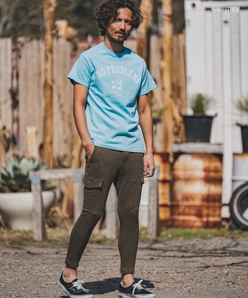felkod(フィルコッド)の「mt7816- NO PROBLEM Mickey / Print Tee Tシャツ(Tシャツ/カットソー・メンズ・ホワイト/ブラック/アクア・S/M/L)」の7枚目の写真