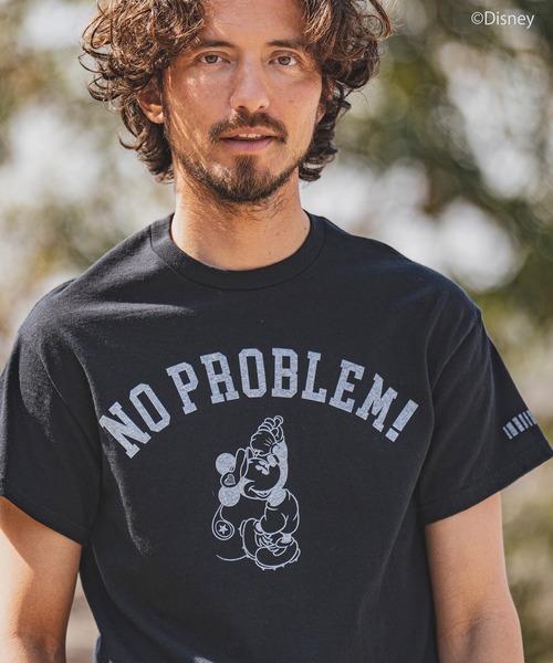 felkod(フィルコッド)の「mt7816- NO PROBLEM Mickey / Print Tee Tシャツ(Tシャツ/カットソー・メンズ・ホワイト/ブラック/アクア・S/M/L)」の9枚目の写真