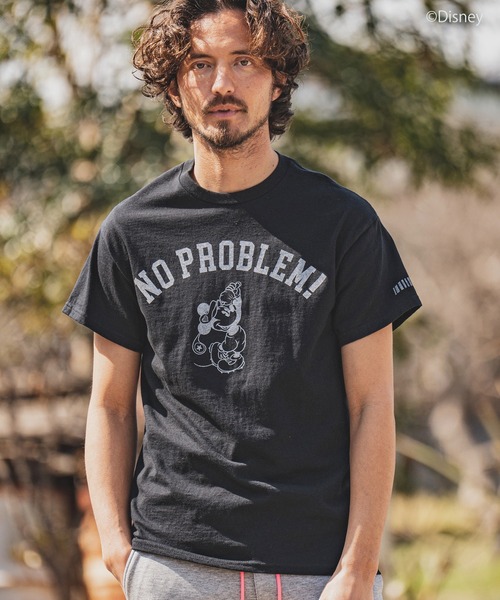 felkod(フィルコッド)の「mt7816- NO PROBLEM Mickey / Print Tee Tシャツ(Tシャツ/カットソー・メンズ・ホワイト/ブラック/アクア・S/M/L)」の11枚目の写真