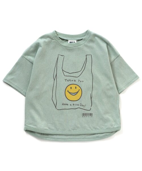 BREEZE（ブリーズ）の「WEB限定 5柄ゆる手書きプリントTシャツ（Tシャツ/カットソー・キッズ・オフホワイト/グレー/ピンク/イエロー/ミント・80/120/100/140/130/110/90）」の3枚目の写真