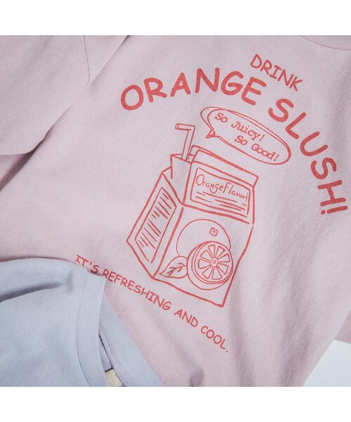 BREEZE（ブリーズ）の「WEB限定 5柄ゆる手書きプリントTシャツ（Tシャツ/カットソー・キッズ・オフホワイト/グレー/ピンク/イエロー/ミント・80/120/100/140/130/110/90）」の12枚目の写真