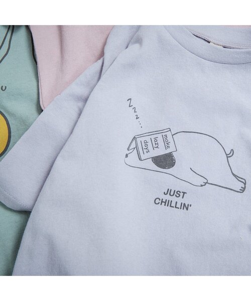 BREEZE（ブリーズ）の「WEB限定 5柄ゆる手書きプリントTシャツ（Tシャツ/カットソー・キッズ・オフホワイト/グレー/ピンク/イエロー/ミント・80/120/100/140/130/110/90）」の20枚目の写真