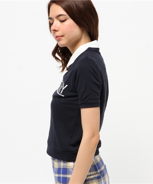 WEGO（ウィゴー）の「WEGO/襟付き刺繍スウェット（スウェット・レディース・オフホワイト/杢グレー/ネイビー・FREE）」の6枚目の写真