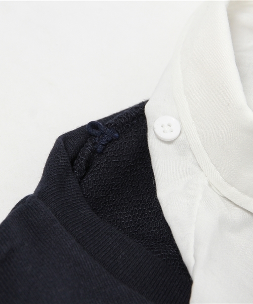 WEGO（ウィゴー）の「WEGO/襟付き刺繍スウェット（スウェット・レディース・オフホワイト/杢グレー/ネイビー・FREE）」の4枚目の写真