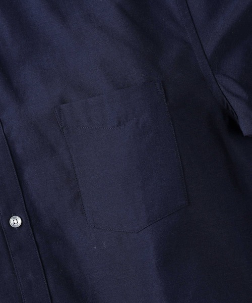 BACK NUMBER（バックナンバー）の「【接触冷感】【BACK NUMBER】「COOL」７分スタンドシャツ（シャツ/ブラウス・メンズ・ネイビー/ホワイト/オリーブ・S/M/XL/L）」の18枚目の写真