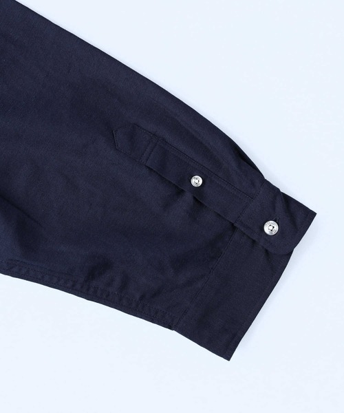 BACK NUMBER（バックナンバー）の「【接触冷感】【BACK NUMBER】「COOL」７分スタンドシャツ（シャツ/ブラウス・メンズ・ネイビー/ホワイト/オリーブ・S/M/XL/L）」の19枚目の写真