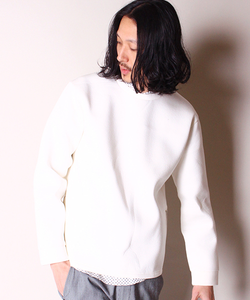 Lui's(ルイス)の「Lui's(ルイス) サイドZIPポンチスウェット(スウェット・メンズ・ホワイト/ブラック/グレー・MEDIUM/SMALL)」の2枚目の写真