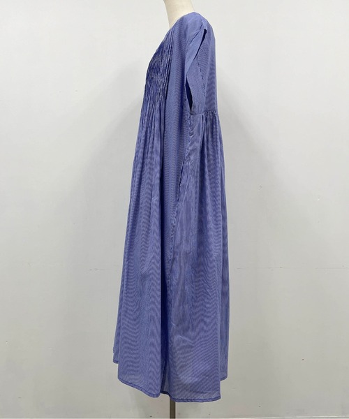 PICCIN（ピッチン）の「ハンドメイドピンタックコットンワンピース（ワンピース・レディース・ブラック/ブルー・M）」の22枚目の写真