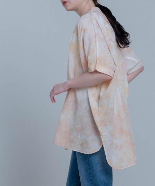 LUPILIEN(ルピリアン)の「Made in India◇タイダイ染め綿ボイル ブラウス(シャツ/ブラウス・レディース・オフホワイト/ピンクベージュ・FREE)」の17枚目の写真