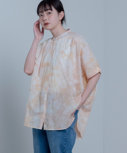 LUPILIEN(ルピリアン)の「Made in India◇タイダイ染め綿ボイル ブラウス(シャツ/ブラウス・レディース・オフホワイト/ピンクベージュ・FREE)」の14枚目の写真