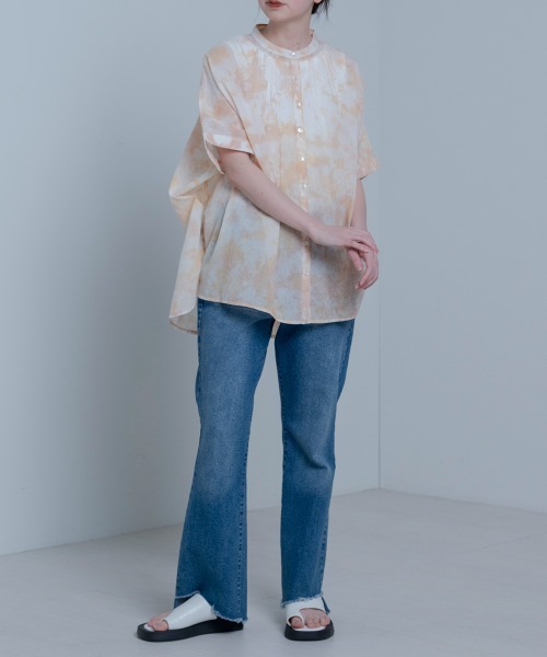 LUPILIEN(ルピリアン)の「Made in India◇タイダイ染め綿ボイル ブラウス(シャツ/ブラウス・レディース・オフホワイト/ピンクベージュ・FREE)」の20枚目の写真