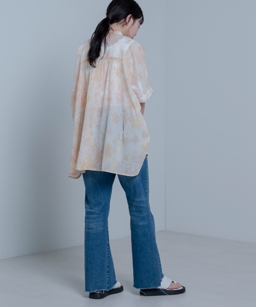 LUPILIEN(ルピリアン)の「Made in India◇タイダイ染め綿ボイル ブラウス(シャツ/ブラウス・レディース・オフホワイト/ピンクベージュ・FREE)」の12枚目の写真