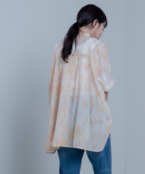 LUPILIEN(ルピリアン)の「Made in India◇タイダイ染め綿ボイル ブラウス(シャツ/ブラウス・レディース・オフホワイト/ピンクベージュ・FREE)」の22枚目の写真