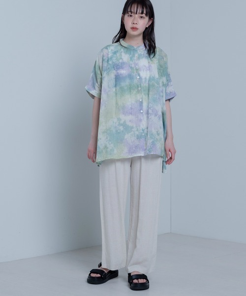 LUPILIEN(ルピリアン)の「Made in India◇タイダイ染め綿ボイル ブラウス(シャツ/ブラウス・レディース・オフホワイト/ピンクベージュ・FREE)」の18枚目の写真