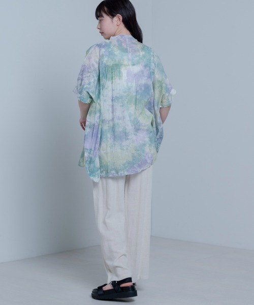 LUPILIEN(ルピリアン)の「Made in India◇タイダイ染め綿ボイル ブラウス(シャツ/ブラウス・レディース・オフホワイト/ピンクベージュ・FREE)」の15枚目の写真