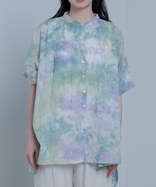 LUPILIEN(ルピリアン)の「Made in India◇タイダイ染め綿ボイル ブラウス(シャツ/ブラウス・レディース・オフホワイト/ピンクベージュ・FREE)」の13枚目の写真