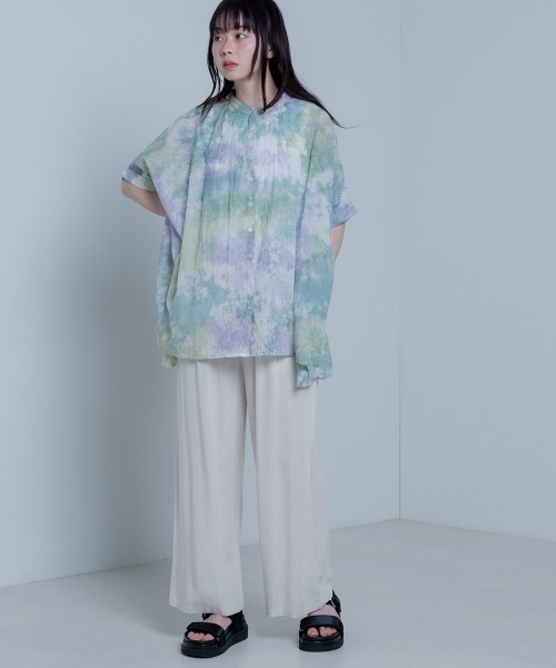 LUPILIEN(ルピリアン)の「Made in India◇タイダイ染め綿ボイル ブラウス(シャツ/ブラウス・レディース・オフホワイト/ピンクベージュ・FREE)」の8枚目の写真