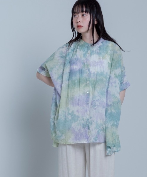 LUPILIEN(ルピリアン)の「Made in India◇タイダイ染め綿ボイル ブラウス(シャツ/ブラウス・レディース・オフホワイト/ピンクベージュ・FREE)」の16枚目の写真