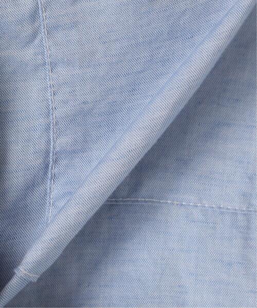 JOURNAL STANDARD relume（ジャーナルスタンダード　レリューム）の「【HOUSE HOLD / ハウスホールド】オーバーサイズシャンブレー半袖シャツ（シャツ/ブラウス・メンズ・ホワイト/ネイビー/ブルー/グリーン・2/4/3）」の7枚目の写真