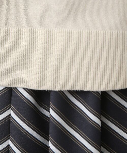 INDIVI（インディヴィ）の「◇【2点セット/洗える】ニット＆ストライプ  