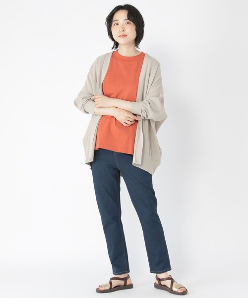 studio CLIP（スタディオクリップ）の「12ゲージ麻タッチガータ編みカーディガン（カーディガン/ボレロ・レディース・グリーン/ブラック/ライトグレー・FREE）」の22枚目の写真