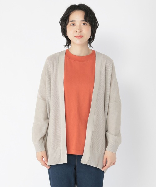 studio CLIP（スタディオクリップ）の「12ゲージ麻タッチガータ編みカーディガン（カーディガン/ボレロ・レディース・グリーン/ブラック/ライトグレー・FREE）」の20枚目の写真