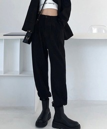 MANGROVE | ハイウエストタックジョガーパンツ(スラックス)
