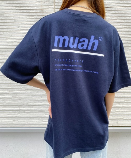 muahmuah（ムーアムーア）の「muahmuah(ムーア ムーア)/REDLINE MUAH T-SHIRT（Tシャツ/カットソー・レディース・ホワイト/ネイビー/ブラック/パープル・FREE）」の22枚目の写真