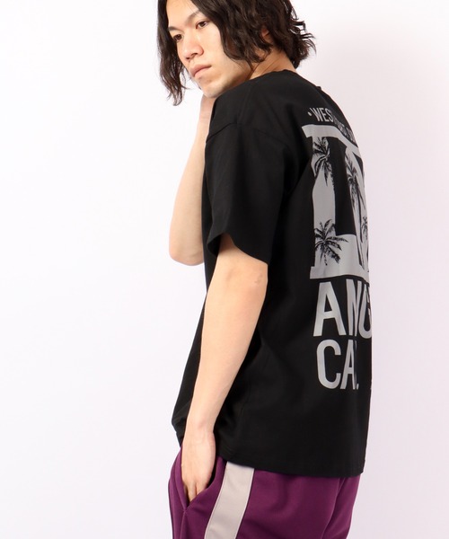FUNALIVE(ファンアライブ)の「Sunsweet LOSANGELESロゴ半袖Tシャツ(Tシャツ/カットソー・メンズ・ブラック/グリーン・L/M)」の3枚目の写真