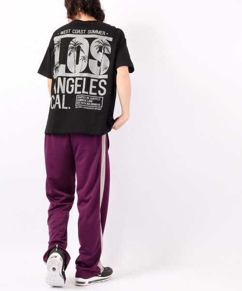 FUNALIVE(ファンアライブ)の「Sunsweet LOSANGELESロゴ半袖Tシャツ(Tシャツ/カットソー・メンズ・ブラック/グリーン・L/M)」の6枚目の写真