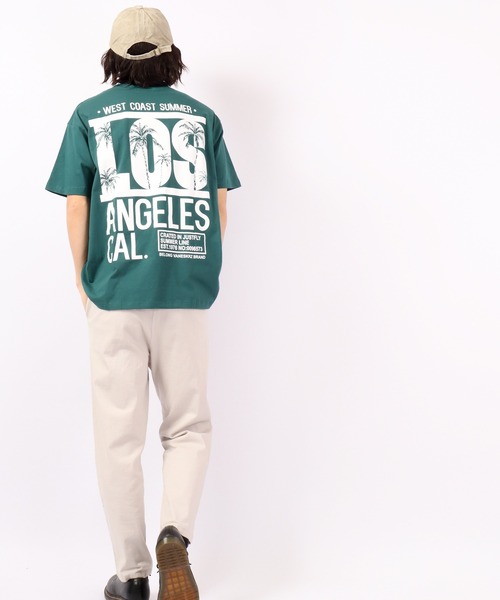 FUNALIVE(ファンアライブ)の「Sunsweet LOSANGELESロゴ半袖Tシャツ(Tシャツ/カットソー・メンズ・ブラック/グリーン・L/M)」の10枚目の写真