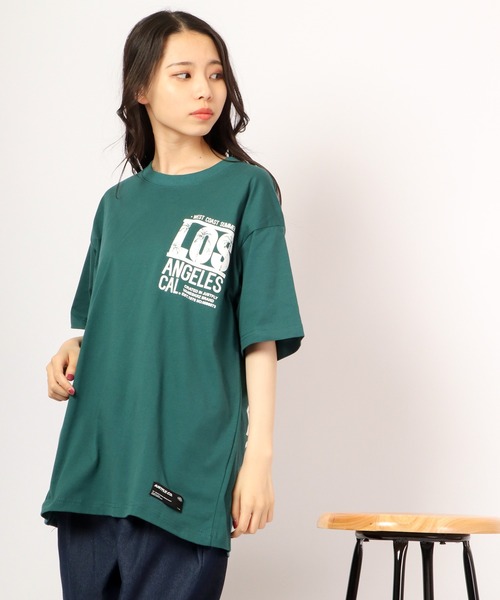 FUNALIVE(ファンアライブ)の「Sunsweet LOSANGELESロゴ半袖Tシャツ(Tシャツ/カットソー・メンズ・ブラック/グリーン・L/M)」の19枚目の写真