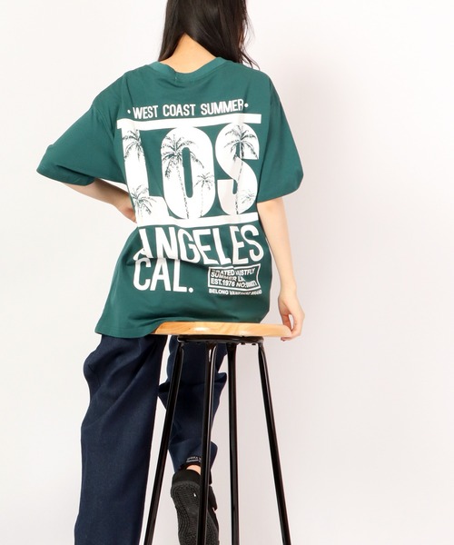 FUNALIVE(ファンアライブ)の「Sunsweet LOSANGELESロゴ半袖Tシャツ(Tシャツ/カットソー・メンズ・ブラック/グリーン・L/M)」の21枚目の写真