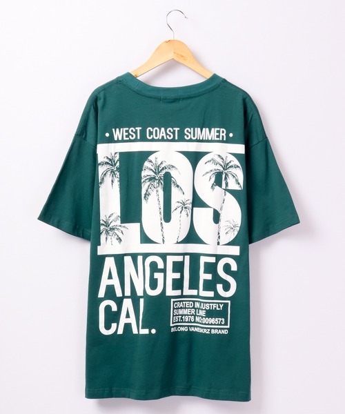 FUNALIVE(ファンアライブ)の「Sunsweet LOSANGELESロゴ半袖Tシャツ(Tシャツ/カットソー・メンズ・ブラック/グリーン・L/M)」の15枚目の写真