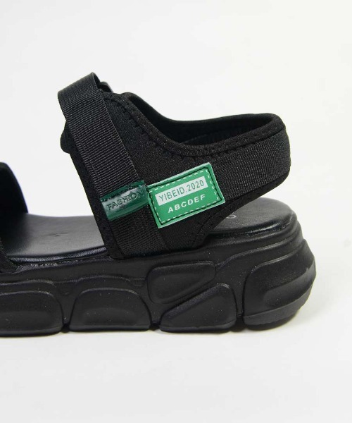 shopnikoniko(ショップニコニコ)の「ダッド スポーツサンダル 厚底 フラット スポサン(サンダル・レディース・ブラック/ホワイト・S/M/L/LL)」の20枚目の写真