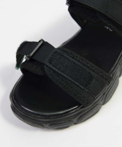 shopnikoniko(ショップニコニコ)の「ダッド スポーツサンダル 厚底 フラット スポサン(サンダル・レディース・ブラック/ホワイト・S/M/L/LL)」の19枚目の写真
