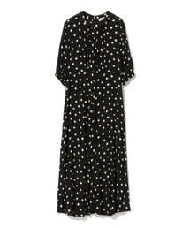 Demi-Luxe BEAMS クルーネック プリントワンピース マキシ丈 Demi-Luxe BEAMS クルーネック プリントワンピース マキシ丈