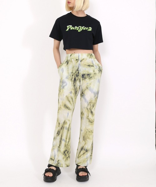 PUNYUS（プニュズ）の「クロップドロゴＴシャツ（Tシャツ/カットソー・レディース・パープル/ブラック/ホワイト・3/1/2/4）」の17枚目の写真