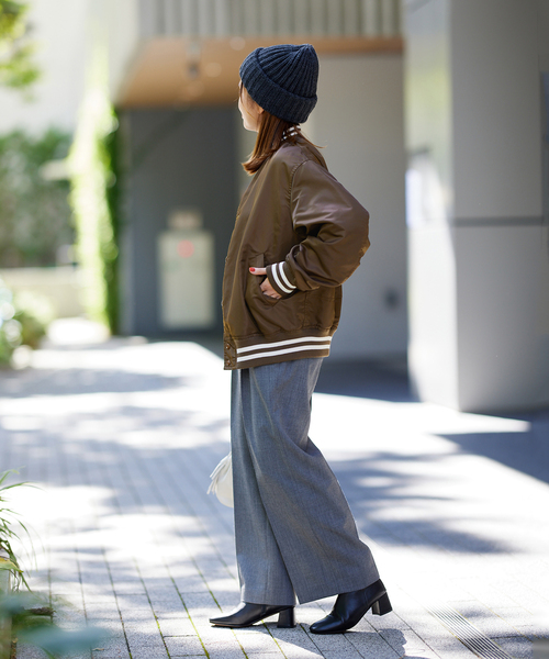 JOURNAL STANDARD（ジャーナルスタンダード）の「アワードジャケット（スタジャン・レディース・ブラック/ブラウン・FREE）」の19枚目の写真