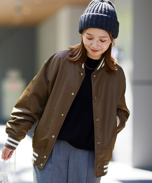 JOURNAL STANDARD（ジャーナルスタンダード）の「アワードジャケット（スタジャン・レディース・ブラック/ブラウン・FREE）」の20枚目の写真