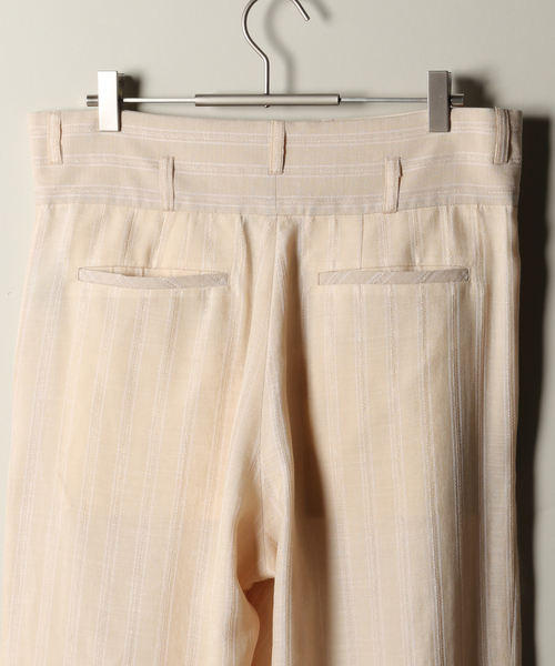 UNFOLLOW(アンフォロー)の「【BLANK/ ブランク】EX. See-Through Stripe PT(その他パンツ・メンズ・キャメル・2)」の4枚目の写真
