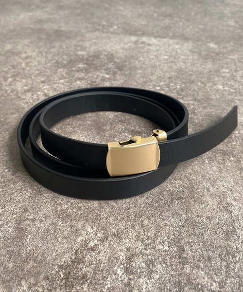 DouDou(ドゥドゥ)の「スクエアバックルベルト(ベルト・レディース・ブラック/キャメル・FREE)」の2枚目の写真