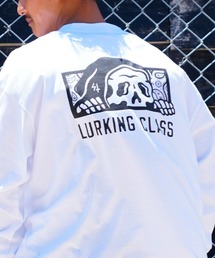 【ムラサキスポーツ別注】LURKING CLASS/ラーキングクラス オーバーサイズロンT バックプリント/スリーブロゴ ペイズリー柄  ST22FTM01