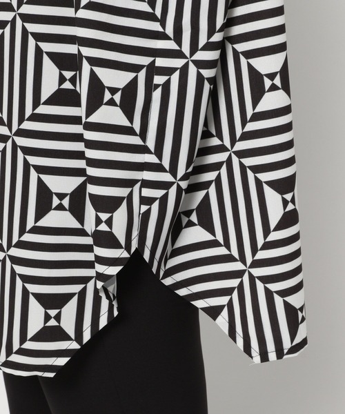 PAGEBOY（ページボーイ）の「ジオメトパターンルーズシャツ（シャツ/ブラウス・レディース・ホワイト系その他/ブラウン系その他・FREE）」の9枚目の写真